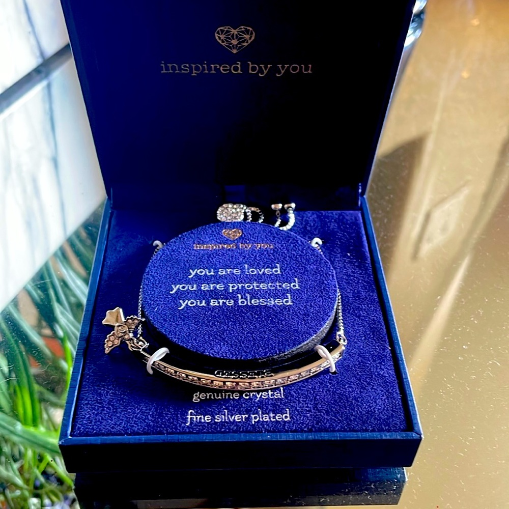 “Inspired by You” silver bracelet